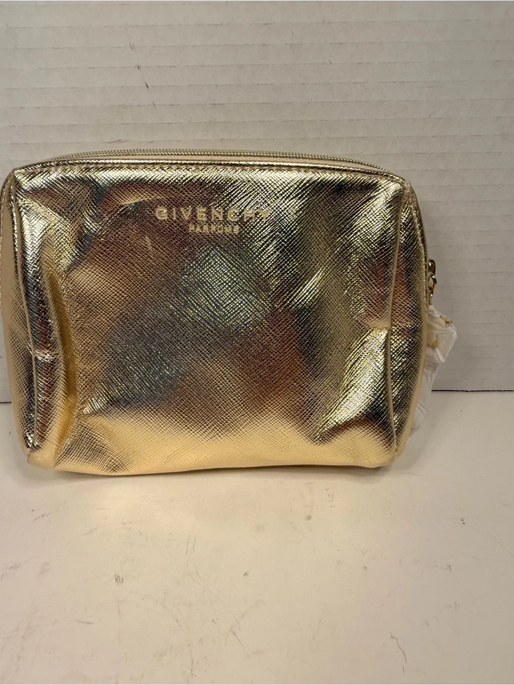 Givenchy Parfums Metallic Gold Cosmetic Makeup Pouch
